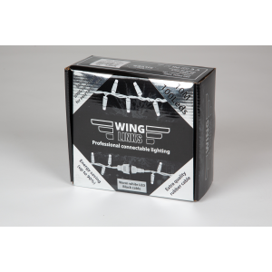 De Kerstwinkel String Lights LED zwart