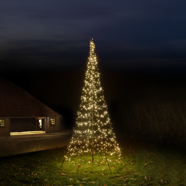 Xmas Starlight® Flexbelt | 4 meter | 800 LED-lampjes | Warm wit | Inclusief mast